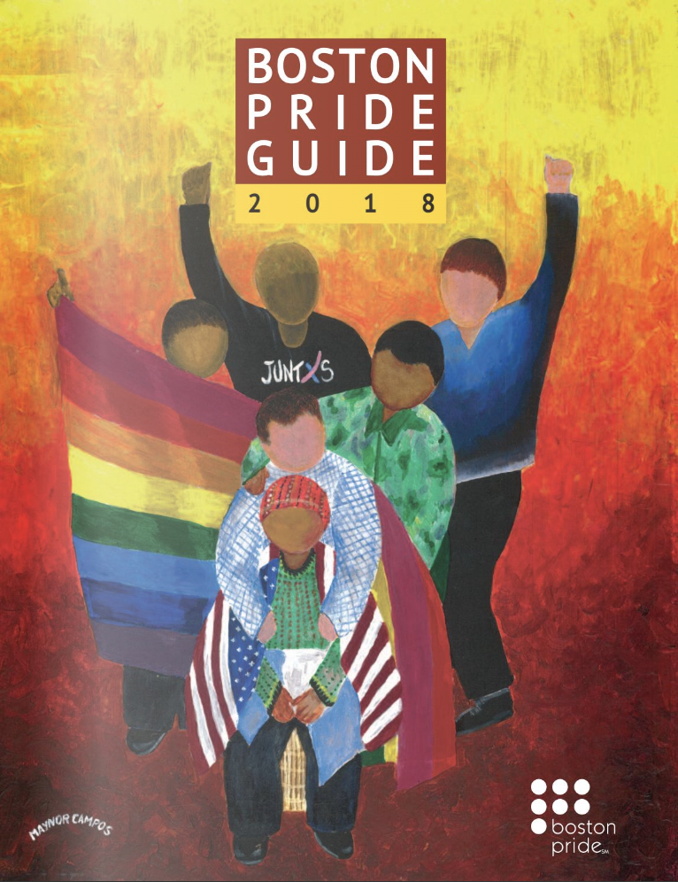 Cover of the Boston Pride Guide 2018, Vol. 4 - Rainbow Resistance