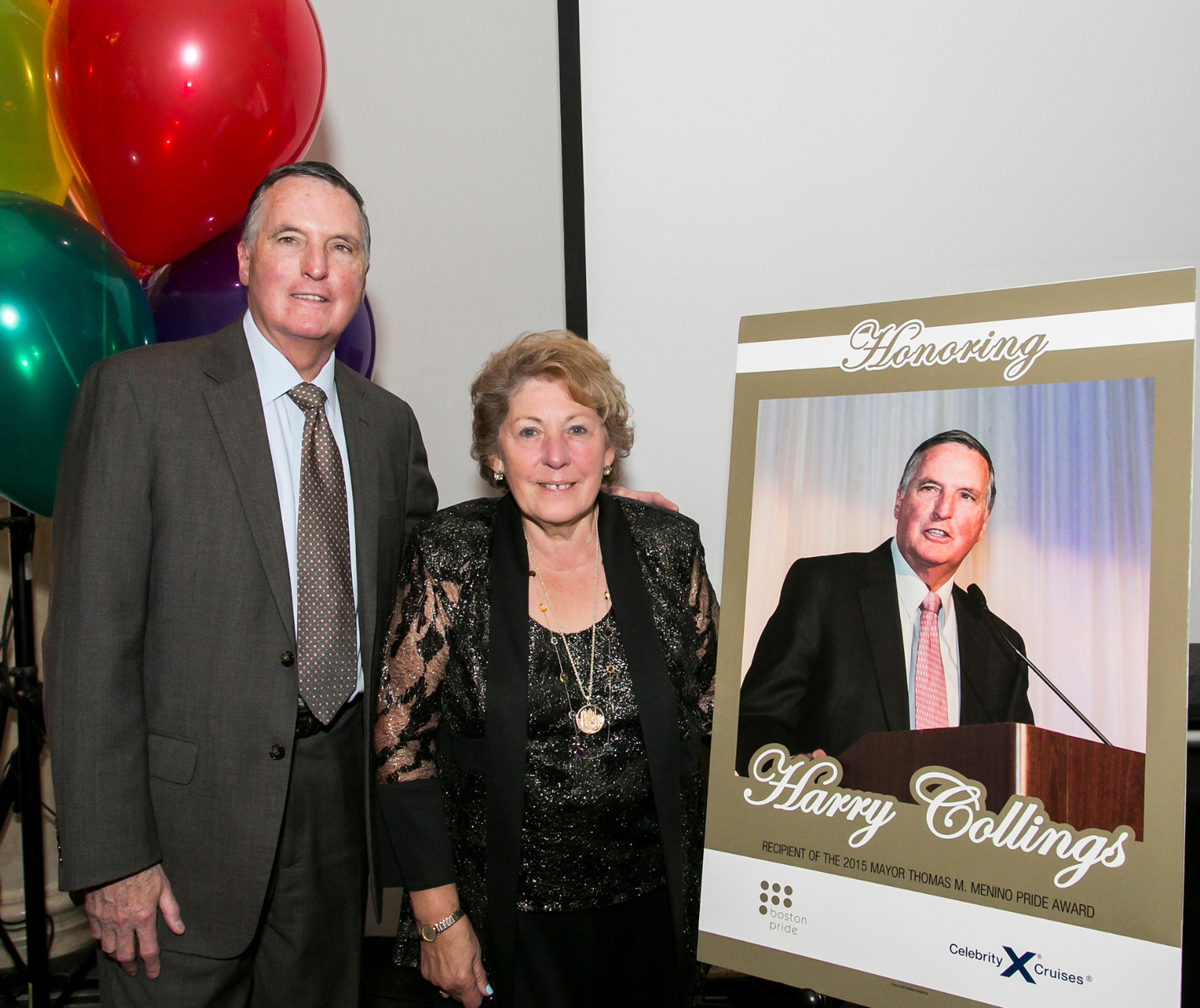 June 5, 2015. Boston, MA. Boston PrideThe Boston Pride Gala. Harry Collings received the The Mayor Thomas M. Menino Pride Award which honors individuals and organizations for their demonstrated commitment to the visibility of and advocacy for the LGBT community in Greater Boston. © 2015 Marilyn Humphries